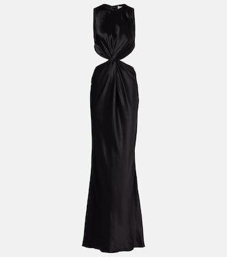 Robe longue en soie | Saint Laurent