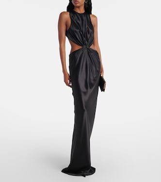 Robe longue en soie | Saint Laurent
