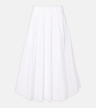 Falda midi Poplin Power en mezcla de algodón | Dorothee Schumacher