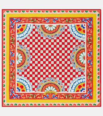 Foulard imprimé en soie | Dolce&Gabbana