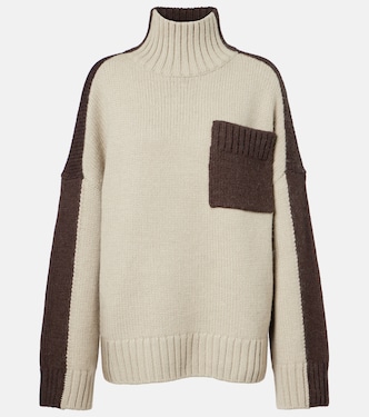 Wool and alpaca-blend turtleneck sweater | JW Anderson