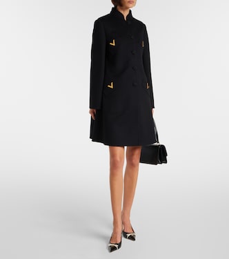 VGold wool and cashmere coat | Valentino