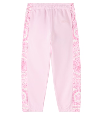 Barocco cotton fleece sweatpants | Versace Kids