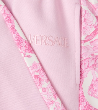 Barocco cotton fleece sweatpants | Versace Kids