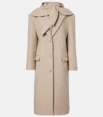 Hooded wool and silk coat | Magda Butrym