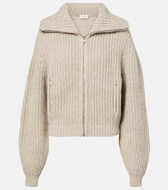 Ribbed-knit alpaca and yak wool cardigan | Lemaire