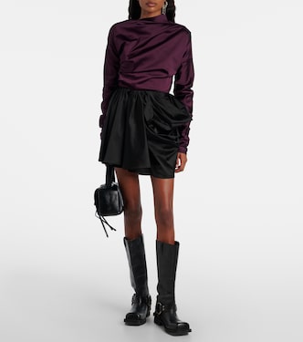 Draped miniskirt | Ganni