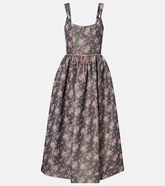Robe midi Apple à fleurs | Markarian