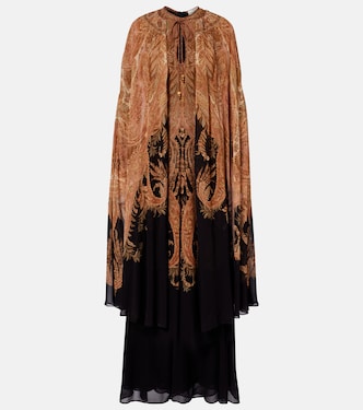 Hypnotic printed caped maxi dress | Zimmermann