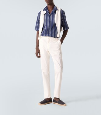 Printed cotton bowling shirt | Brunello Cucinelli