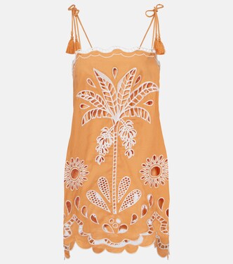 Minikleid Banana Tree aus einem Leinengemisch | Farm Rio