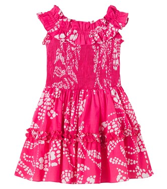 Bedrucktes Kleid Amber aus Baumwolle | Poupette St Barth Kids