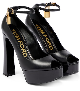 Padlock platform leather sandals | Tom Ford