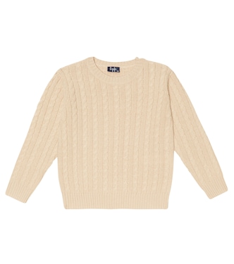 Pullover in lana a trecce | Il Gufo