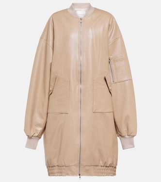 Oversize-Jacke aus Lederimitat | The Frankie Shop