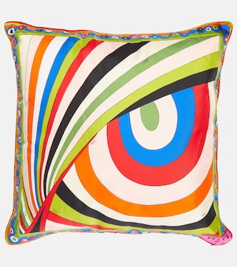 Printed silk cushion | Pucci