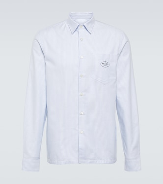 Striped cotton poplin shirt | Prada