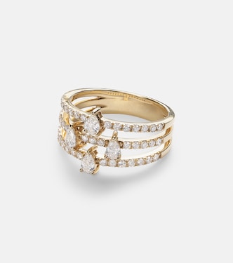 Héra 18kt gold ring with diamonds | Persée
