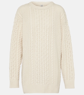 Jersey oversized de punto trenzado | Toteme