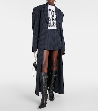 Cappotto gessato oversize in lana | Vetements