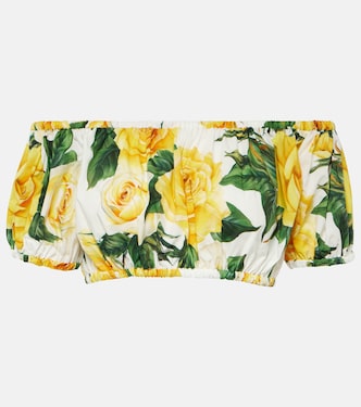 Cropped-Top aus Baumwolle | Dolce&Gabbana