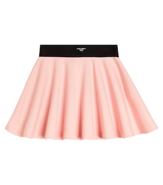 Falda flared de algodón plisada | Dolce&Gabbana Kids