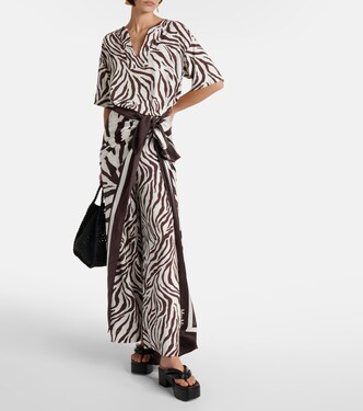 Siberia zebra-print jersey top | Max Mara