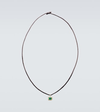 18kt gold necklace with emerald | Octavia Elizabeth