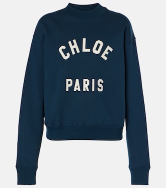 Logo cotton fleece sweatshirt | Chloé