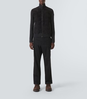 Jacke aus Wolle mit Leder | Moncler