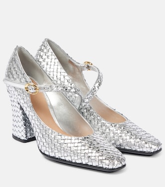 Pumps Mary Jane Step in pelle metallizzata | Bottega Veneta