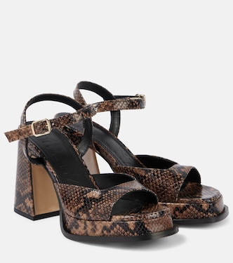 Gracia leather platform sandals | Souliers Martinez