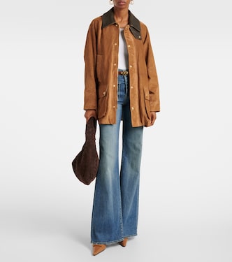 Kedem leather-trimmed suede jacket | Nili Lotan