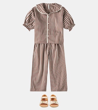 Gingham ruffled pajamas | Rylee + Cru