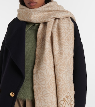 Anagram wool and cashmere scarf | Loewe