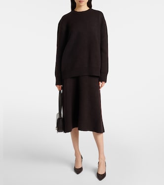 Gonna midi Ivanka in cashmere e seta | The Row