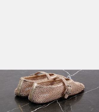 Metallic mesh ballet flats | Alaïa