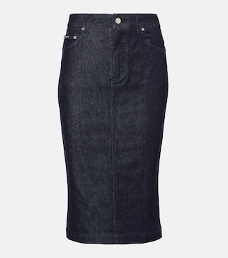 Falda midi de denim | Dolce&Gabbana