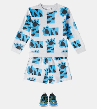 Cotton fleece sweatshirt and shorts set | Stella McCartney Kids
