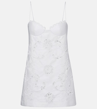 Vestido bustier de popelín con encaje | Magda Butrym