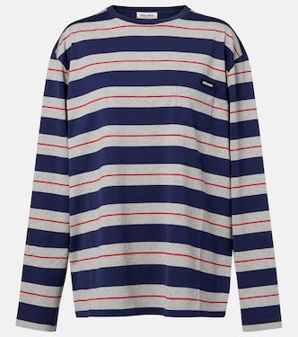 Top aus Baumwoll-Jersey | Miu Miu