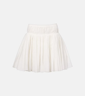 Cotton and linen miniskirt  | Alaïa