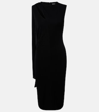 Abito da cocktail in crêpe di jersey con dettaglio foulard | Tom Ford