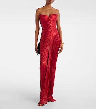 Kiera silk tulle corset gown | Maria Lucia Hohan