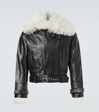 Bridge leather jacket | Wales Bonner