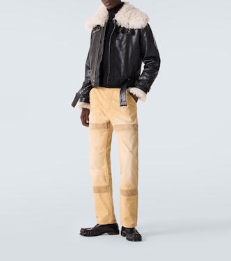 Veste Bridge en cuir | Wales Bonner