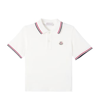 Logo棉质与珠地布Polo衫 | Moncler Enfant