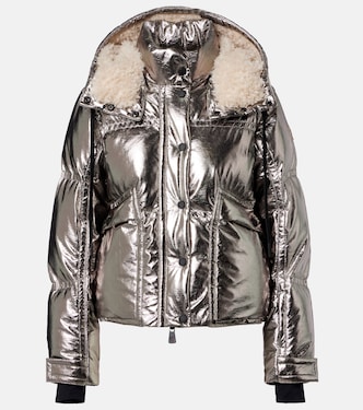 Calaque metallic-effect down ski jacket | Moncler Grenoble