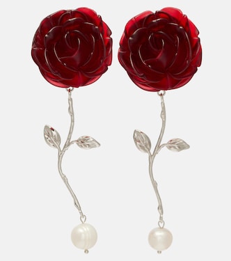 Pendientes florales con perlas de agua dulce | Magda Butrym