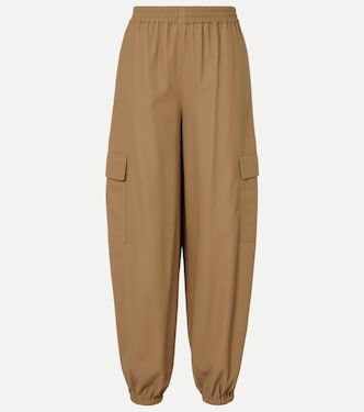 Glauco cotton twill wide-leg pants  | Max Mara